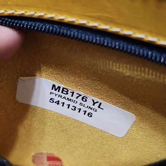 Doonet & Bourke Yellow Leather Coin Bag - Picture 3 of 3